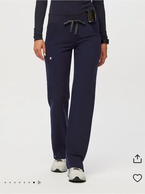 Figs Kade Cargo Scrub Pants Navy Small